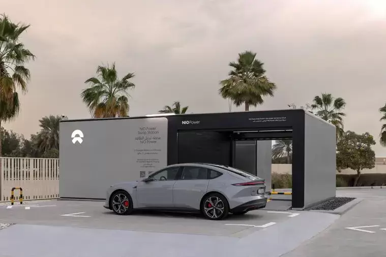 نظام تبديل بطاريات NIO في الإمارات