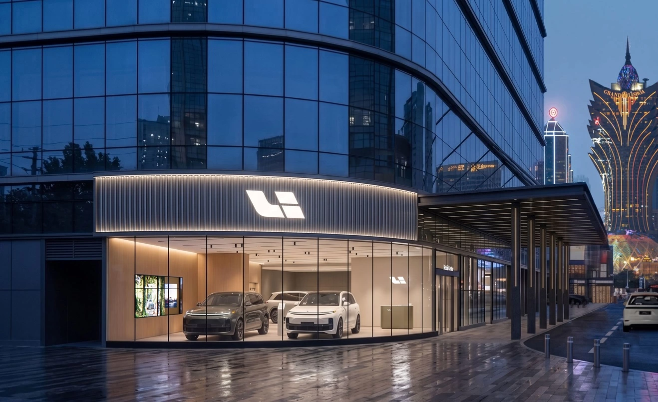 Rendering of Li Auto's upcoming store in the Macau Special Administrative Region of China.
