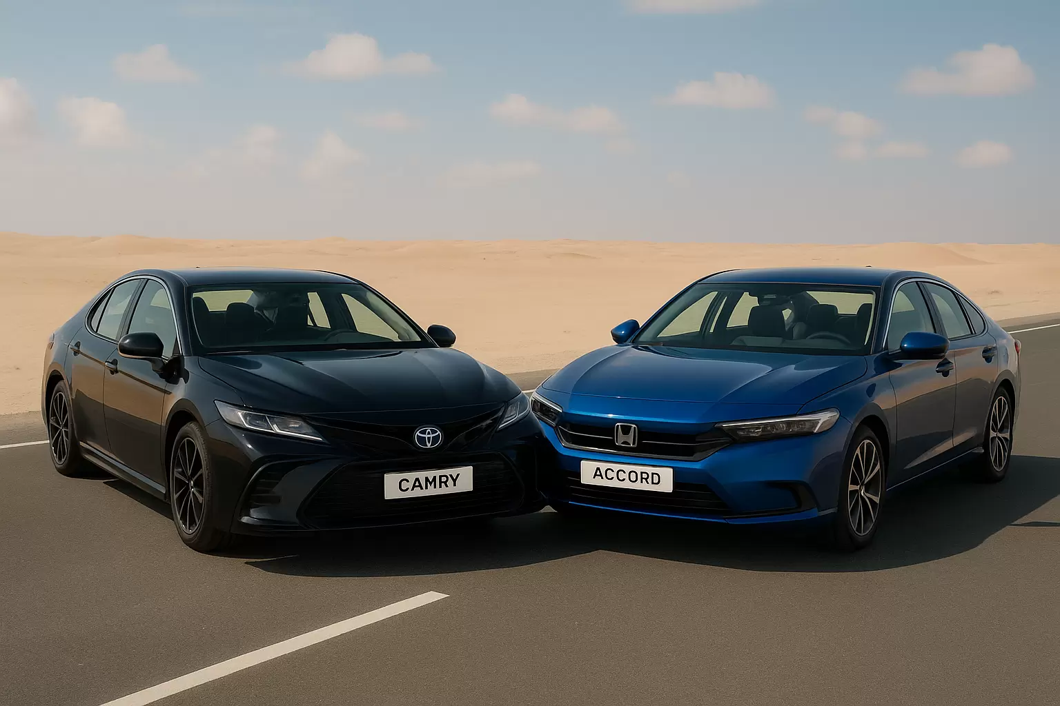 مقارنة تويوتا كامري 2025 وهوندا أكورد 2025