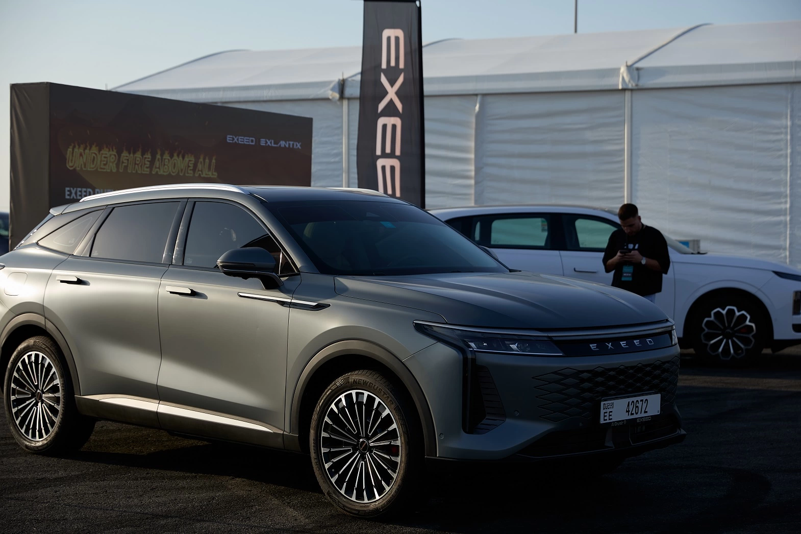 exeed live fire battery test uae