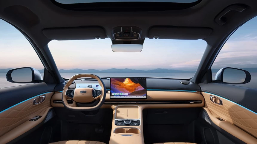 Geely EX5 EM-i interior uae